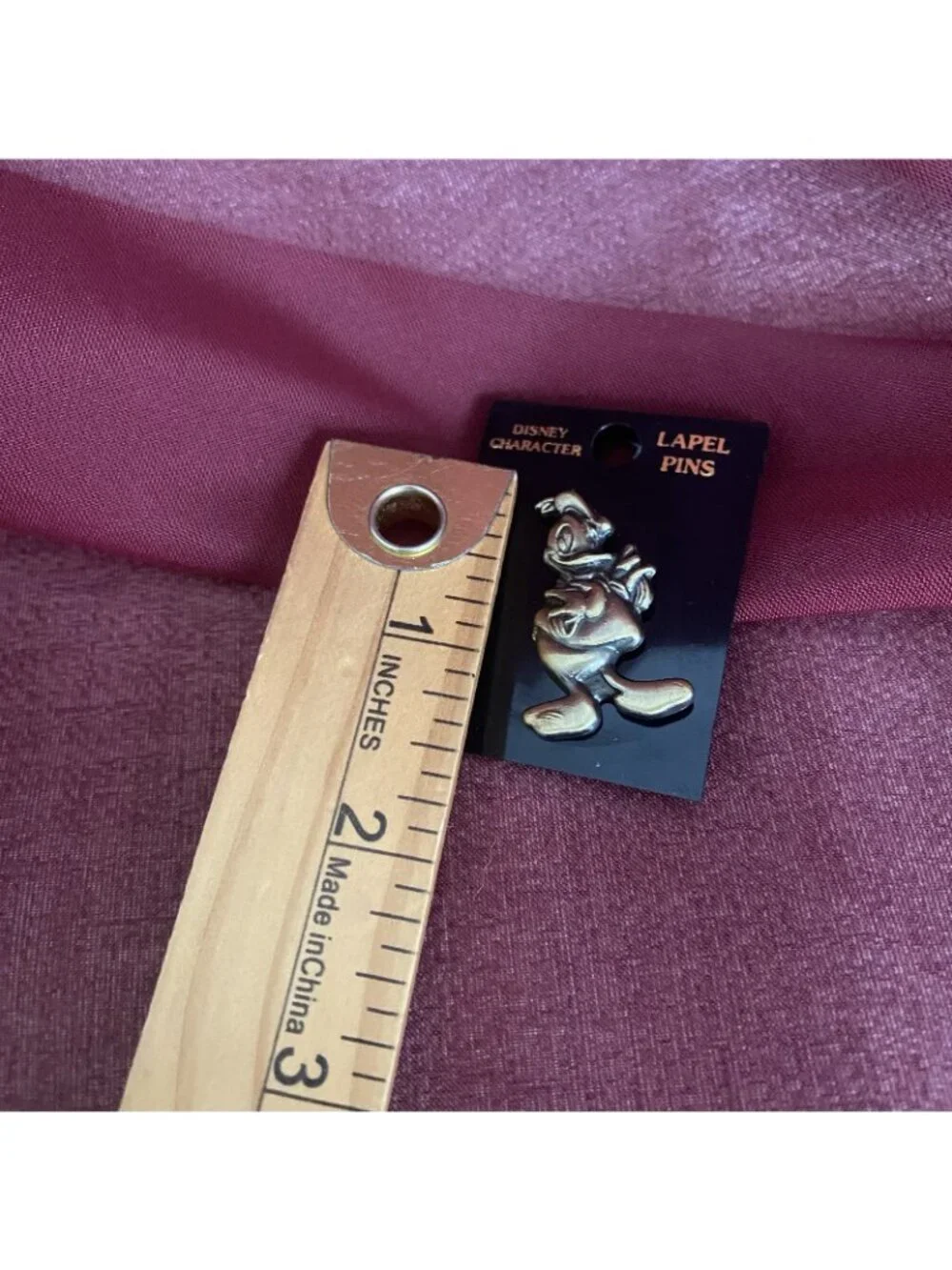 Donald Duck Disney Lapel Pin MFG Monogram Products Brass Series